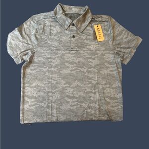 Nobull Gray Camo Men's Golf Polo Shirt